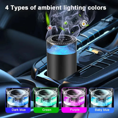 2025 New Car Air Freshener, Sea Mist & Cloud Aroma, Smart Atomizing Diffuser, Natural Fragrance, Auto Spray Air Freshener Machin