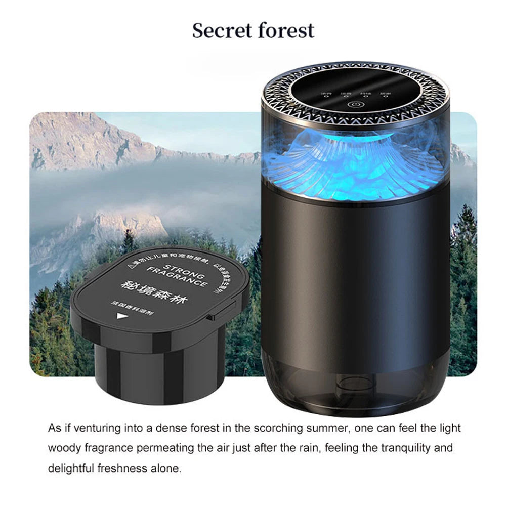 2025 New Car Air Freshener, Sea Mist & Cloud Aroma, Smart Atomizing Diffuser, Natural Fragrance, Auto Spray Air Freshener Machin