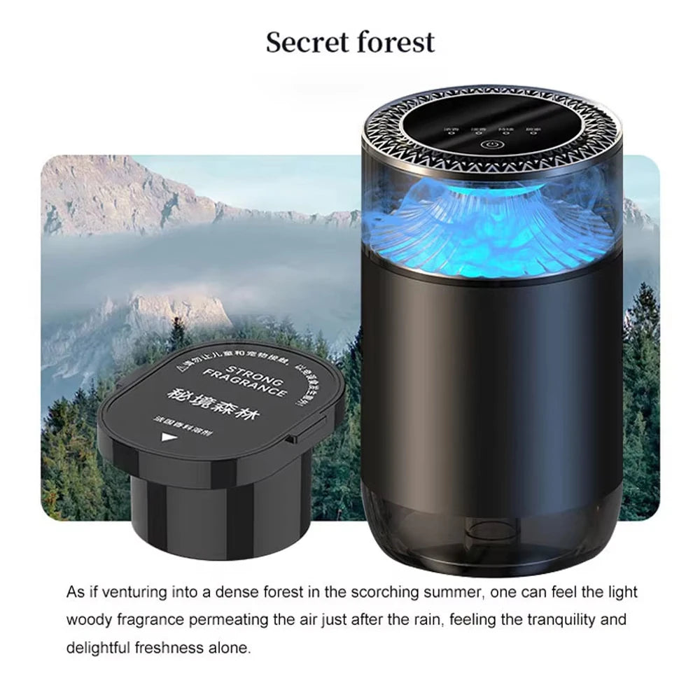 2025 New Car Air Freshener, Sea Mist & Cloud Aroma, Smart Atomizing Diffuser, Natural Fragrance, Auto Spray Air Freshener Machin