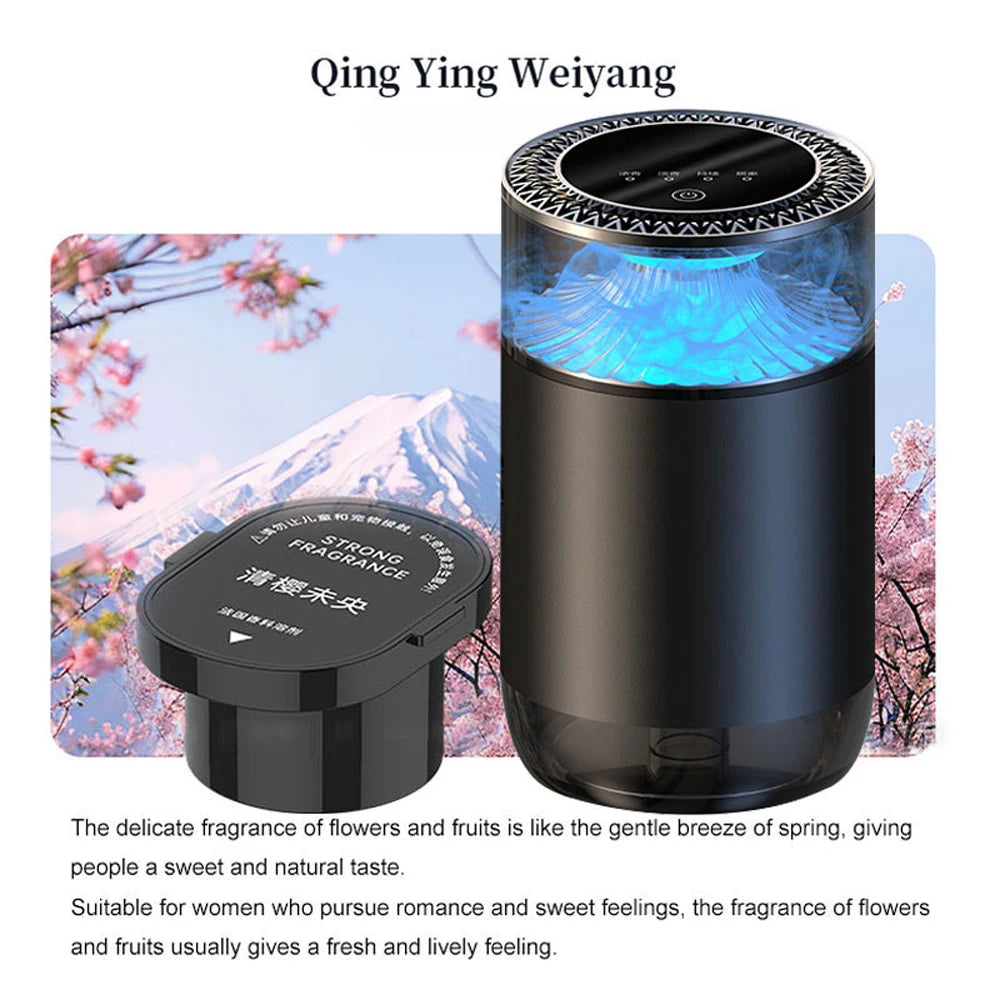 2025 New Car Air Freshener, Sea Mist & Cloud Aroma, Smart Atomizing Diffuser, Natural Fragrance, Auto Spray Air Freshener Machin