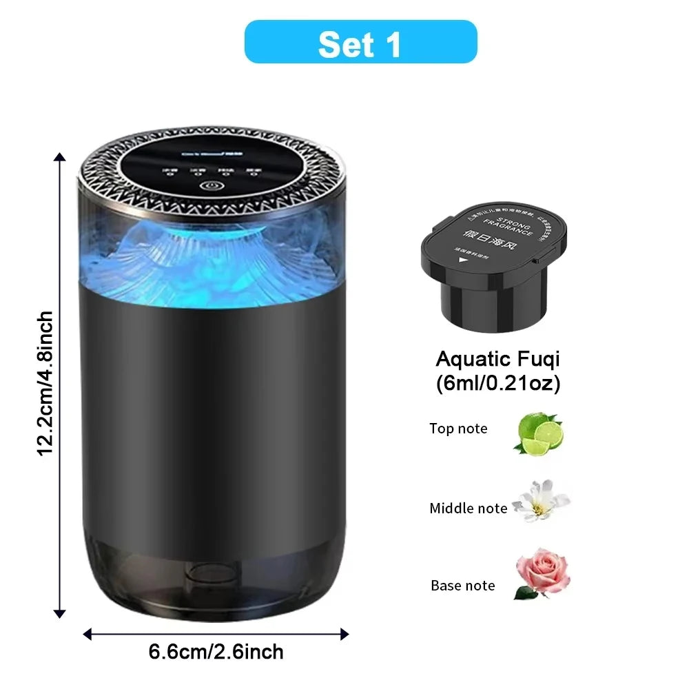 2025 New Car Air Freshener, Sea Mist & Cloud Aroma, Smart Atomizing Diffuser, Natural Fragrance, Auto Spray Air Freshener Machin