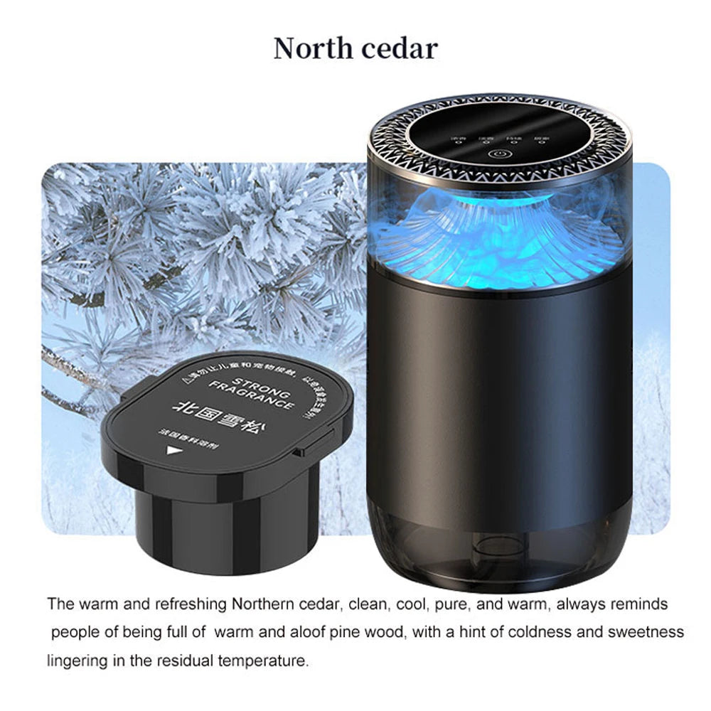 2025 New Car Air Freshener, Sea Mist & Cloud Aroma, Smart Atomizing Diffuser, Natural Fragrance, Auto Spray Air Freshener Machin