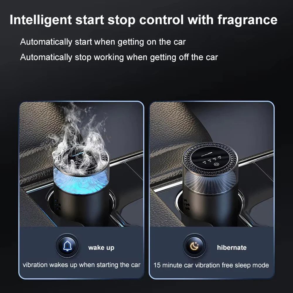 2025 New Car Air Freshener, Sea Mist & Cloud Aroma, Smart Atomizing Diffuser, Natural Fragrance, Auto Spray Air Freshener Machin